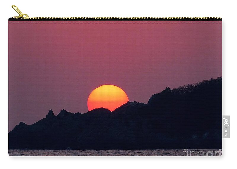Sunset Zip Pouch featuring the photograph Peace by Rosanne Licciardi