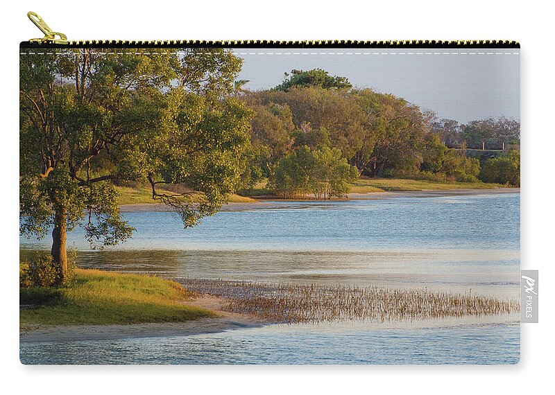 Peace Zip Pouch featuring the photograph Peaceful Pond by Jean Booth