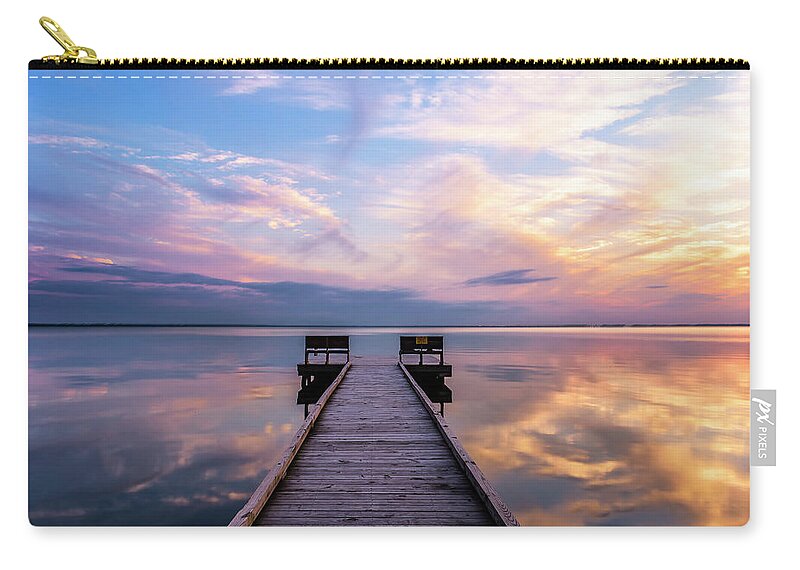 Landscape Zip Pouch featuring the photograph Peaceful by Russell Pugh