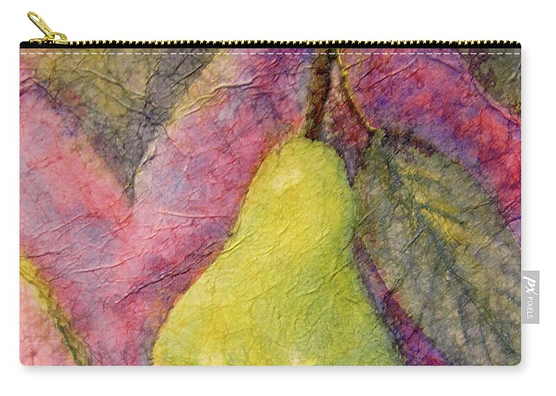 Pear Zip Pouch featuring the painting Pear by Amy Stielstra