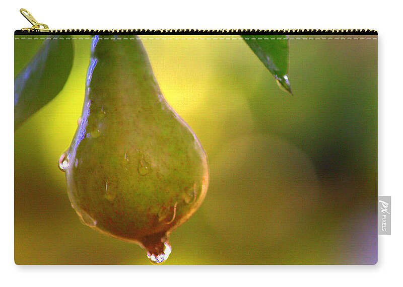 Art Zip Pouch featuring the photograph Pear by Joan Han