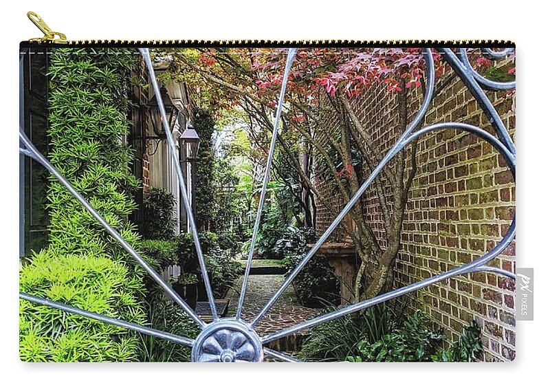 Garden Carry-all Pouch featuring the photograph Peek-A-Boo Garden by Portia Olaughlin