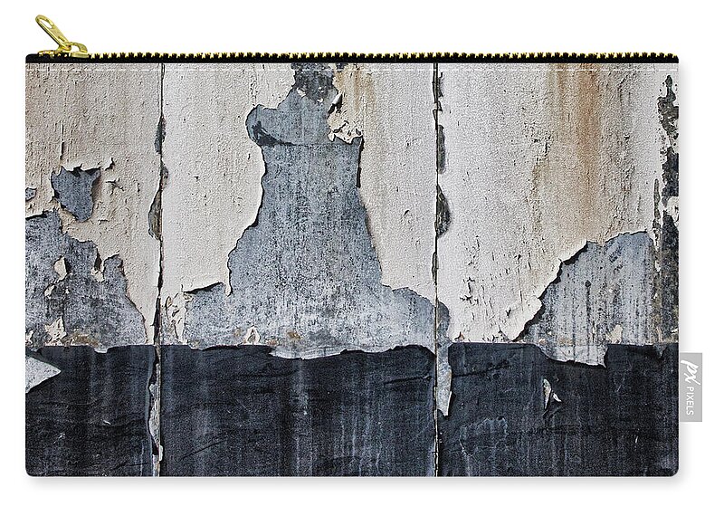 Peeling Paint Carry-all Pouch featuring the photograph Peeling Paint and Shadows by Carol Leigh