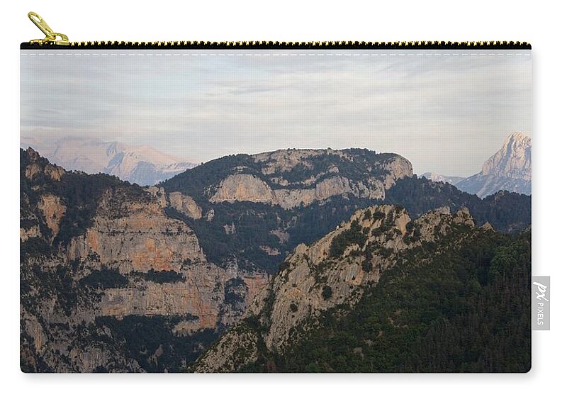 Pena Montanesa Zip Pouch featuring the photograph Pena Montanesa by Stephen Taylor