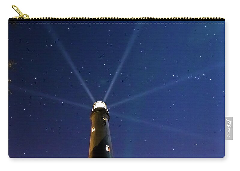 Low Section Zip Pouch featuring the photograph Pensacola Lighthouse Oct 2011 by Kevin Elvis King