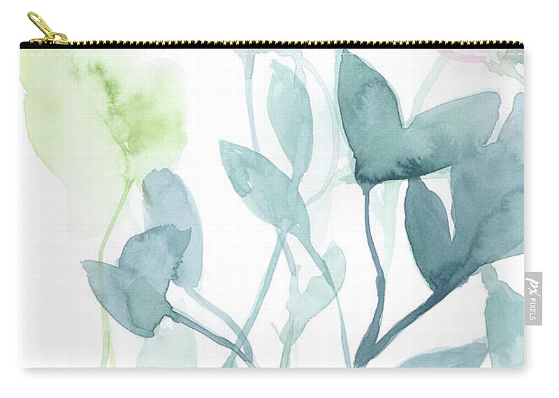 Botanical & Floral+flowers+other Carry-all Pouch featuring the painting Peony In Light I by Jennifer Goldberger