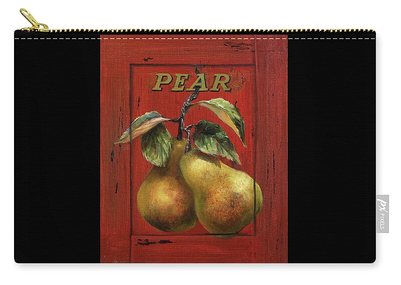 Pear Zip Pouch featuring the painting Perfect Pears by Lynne Pittard