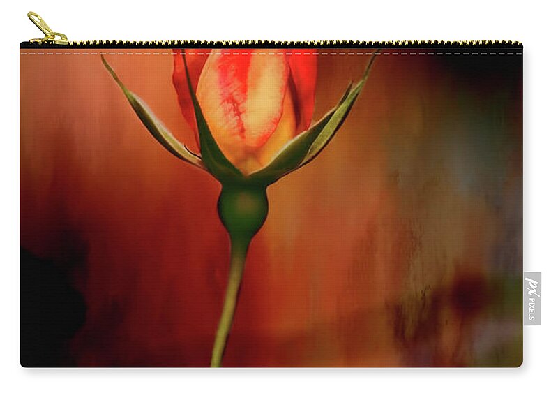 Rose Zip Pouch featuring the photograph Phoenix Rising by Joan Bertucci