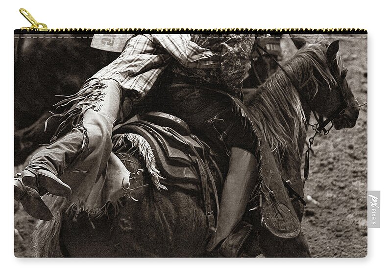 Cowboy Zip Pouch featuring the photograph Pick up Man by Pamela Steege