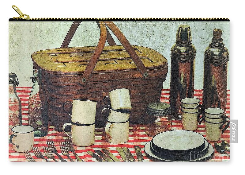 Picnic Zip Pouch featuring the photograph Picnic by Tami Quigley