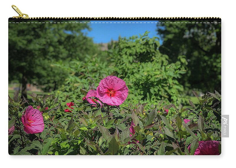 Flowers Zip Pouch featuring the photograph Pink by Lora J Wilson