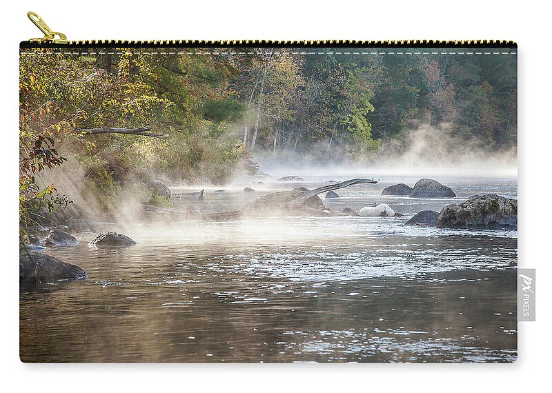 Barkhamsted Zip Pouch featuring the photograph Pipeline Pool by Tom Cameron