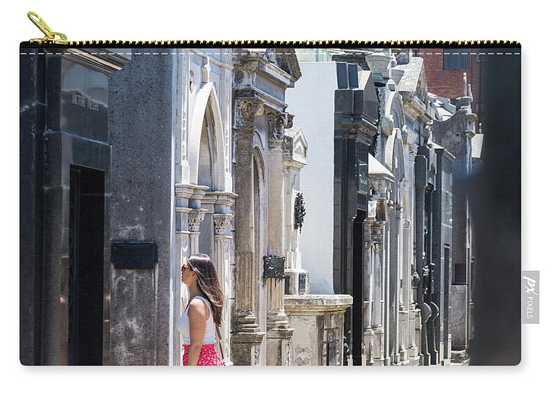 Woman Zip Pouch featuring the photograph Places to Be by Alex Lapidus