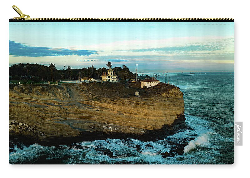 Steve Bunch Zip Pouch featuring the photograph Point Fermin Lighthouse San Pedro California by Steve Bunch