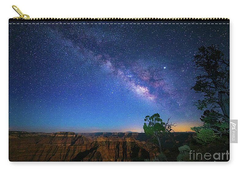 America Zip Pouch featuring the photograph Point Sublime Milky Way by Inge Johnsson