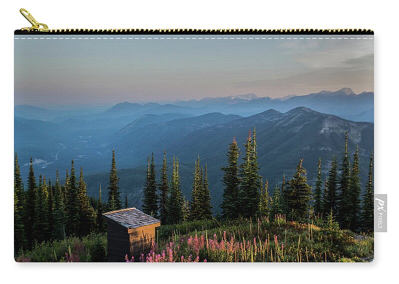 Montana Zip Pouch featuring the photograph Poo with a view #1 by Ryan Lima