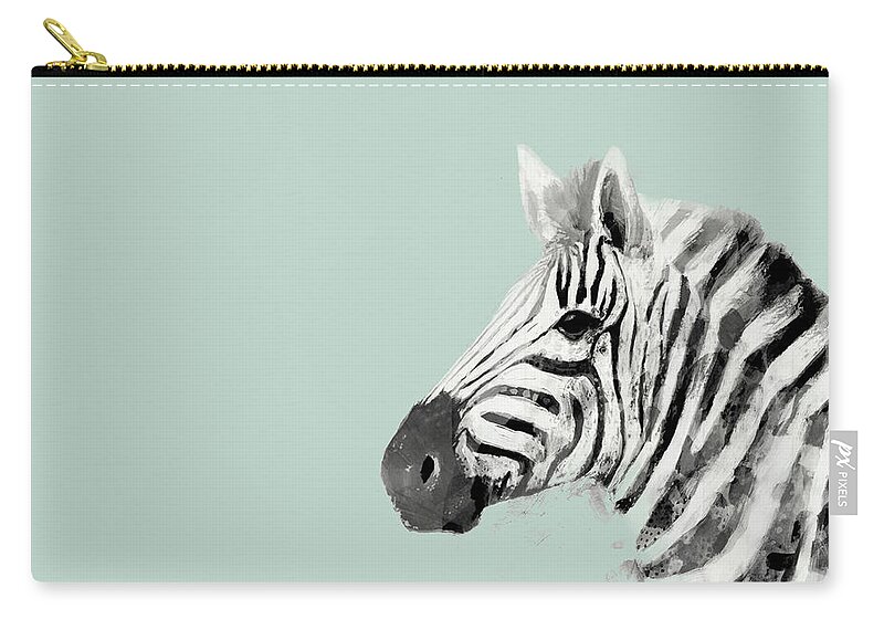 Animals Zip Pouch featuring the painting Pop Safari II by Victoria Borges