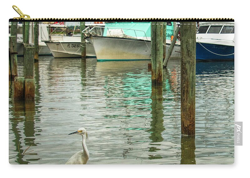 Harbor Zip Pouch featuring the photograph Port Orange Habor by Dorothy Cunningham