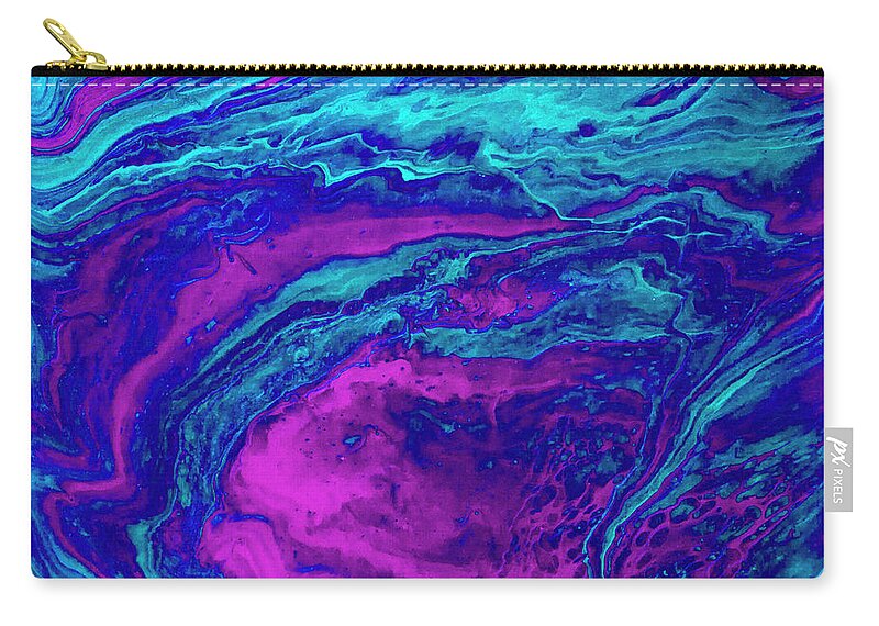 Fluid Zip Pouch featuring the painting Portal by Jennifer Walsh