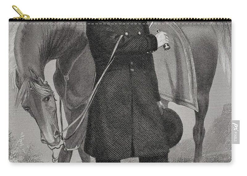General Zip Pouch featuring the painting Portrait Of General Edwin Vose Sumner by Alonzo Chappel