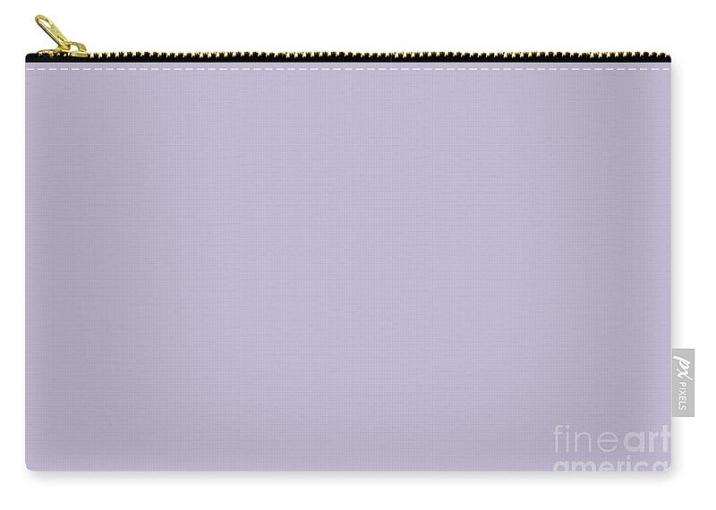 Lavender Zip Pouch featuring the digital art PPG Glidden Trending Colors of 2019 Wild Lilac Pastel Purple PPG1175-4 Solid Color by PIPA Fine Art - Simply Solid