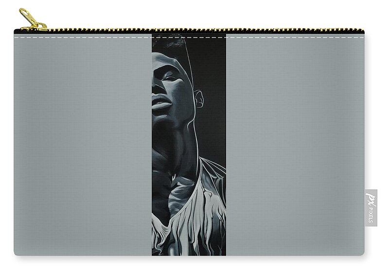  Zip Pouch featuring the painting Presence by Bryon Stewart