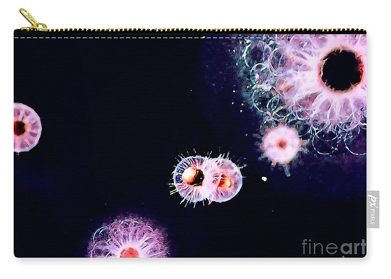 Evolution Carry-all Pouch featuring the digital art Primordial by Denise Railey