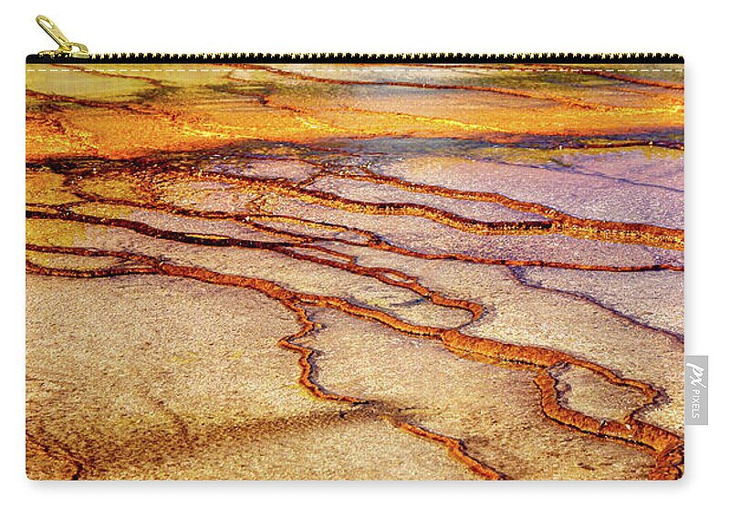 Vibrant Zip Pouch featuring the photograph Prismatic Abstract by Bryan Moore