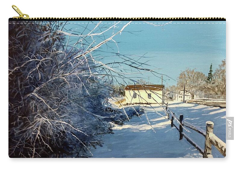 Winter Zip Pouch featuring the painting Promise Of Tomorrow by William Brody