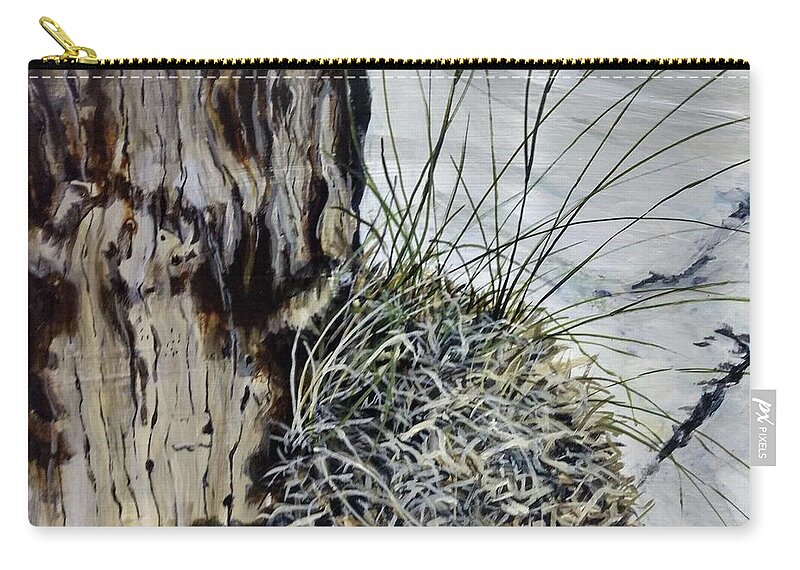 Driftwood Zip Pouch featuring the painting Promise by William Brody