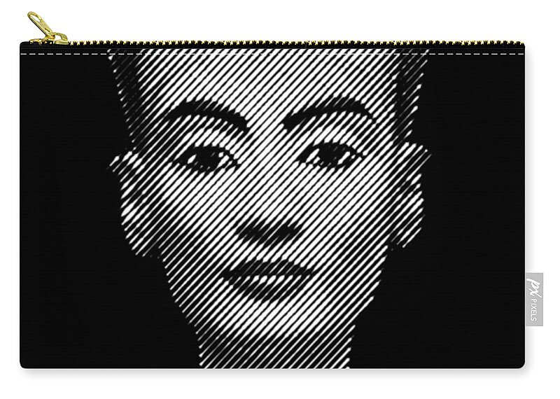 Nefertiti Carry-all Pouch featuring the digital art queen Nefertiti by Cu Biz