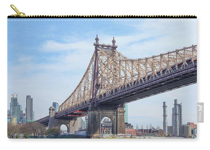 Queensboro Bridge Carry-all Pouch featuring the photograph Queensboro Bridge by Cate Franklyn