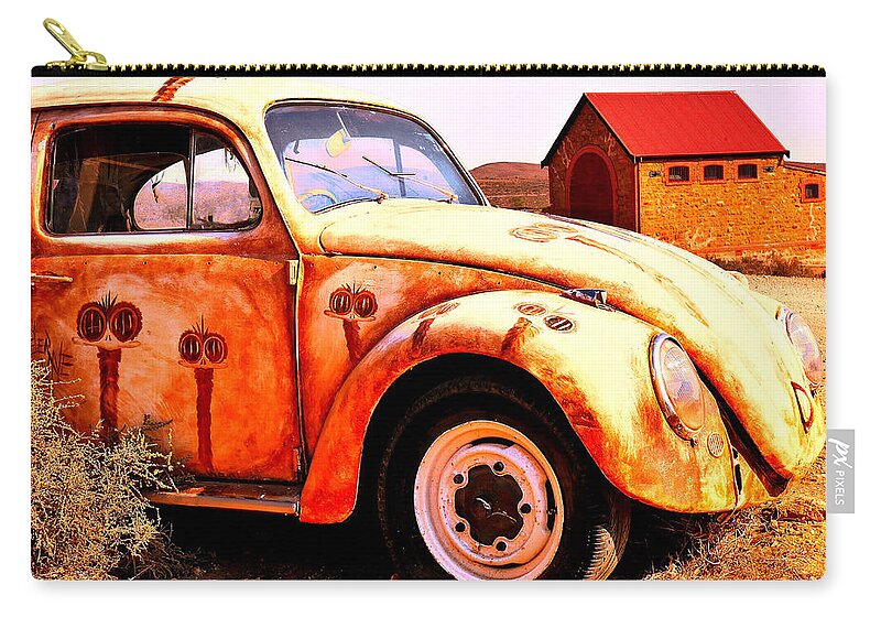 Outback Zip Pouch featuring the photograph Quirky Cars of The Outback #3 by Lexa Harpell