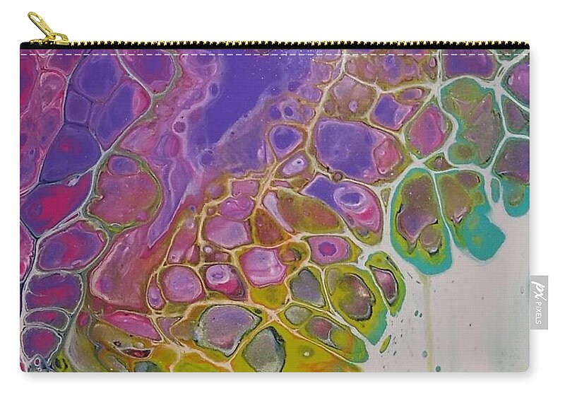 Rainbow Carry-all Pouch featuring the painting Rainbow Connection by Casey Rasmussen White