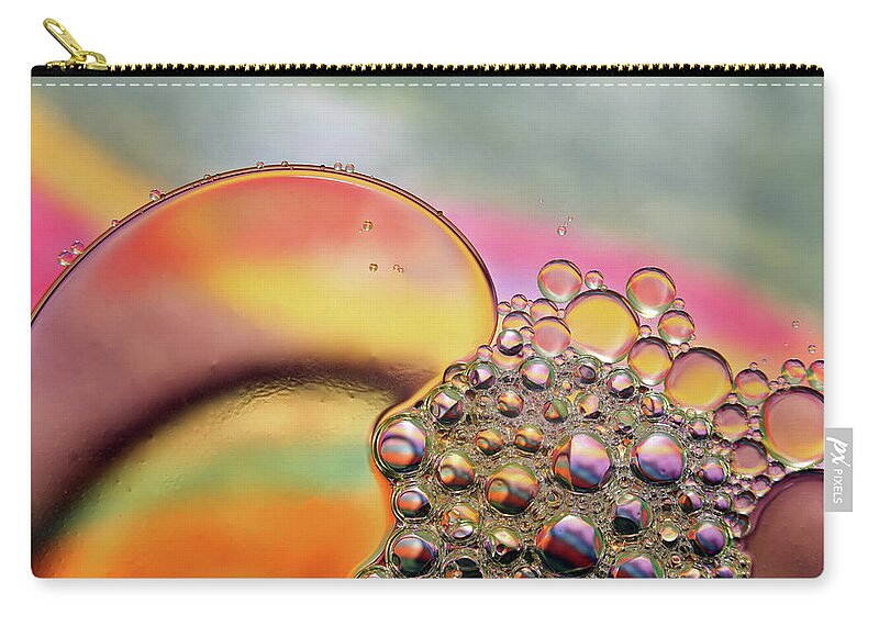 Jenniferrobin.gallery Zip Pouch featuring the photograph Rainbow Droplets by Jennifer Robin