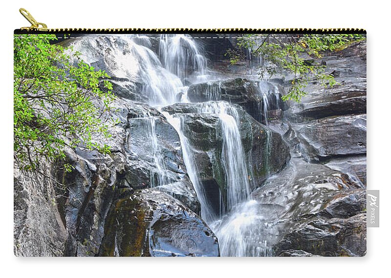 Ramsey Cascades Carry-all Pouch featuring the photograph Ramsey Cascades 8 by Phil Perkins