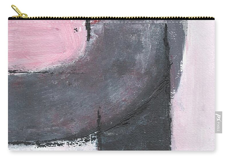 Abstract Zip Pouch featuring the painting Red and Black Study 3 by Christine Chin-Fook