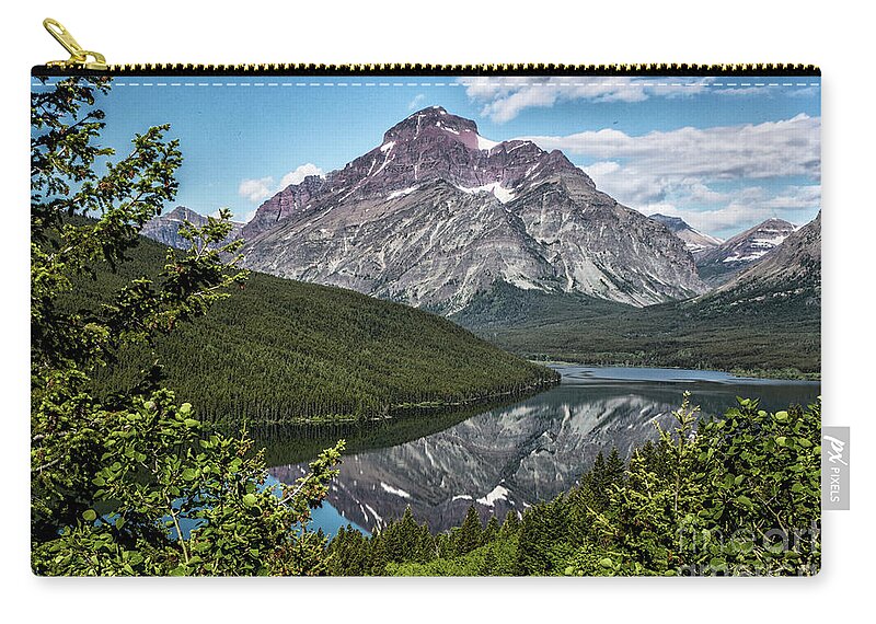 Montana Zip Pouch featuring the photograph Reflected Beauty by Kathy McClure