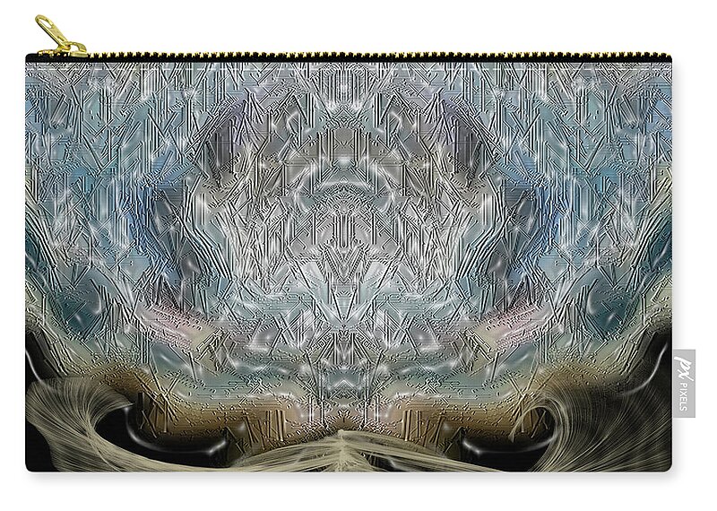Digital Art Zip Pouch featuring the digital art Reflection by Gerlinde Keating
