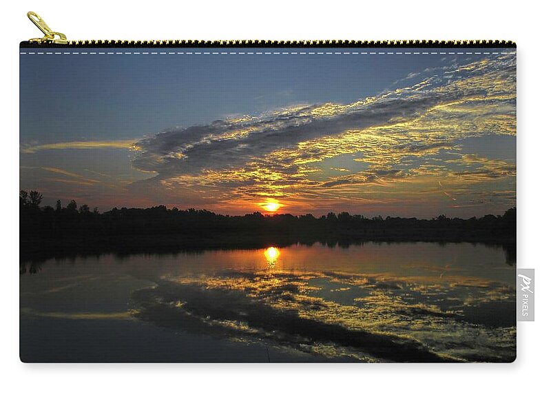  Carry-all Pouch featuring the photograph Reflections of the Passing Day by Jack Wilson