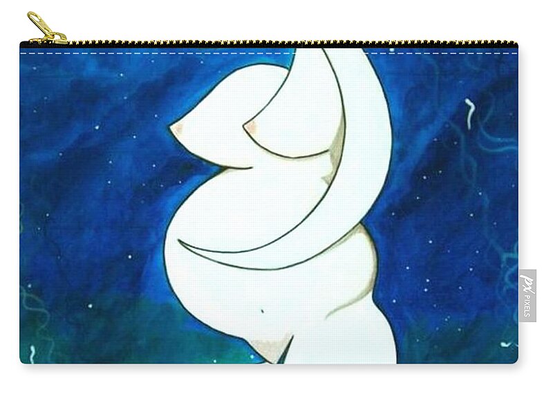 John Lyes Zip Pouch featuring the painting Renewal by John Lyes