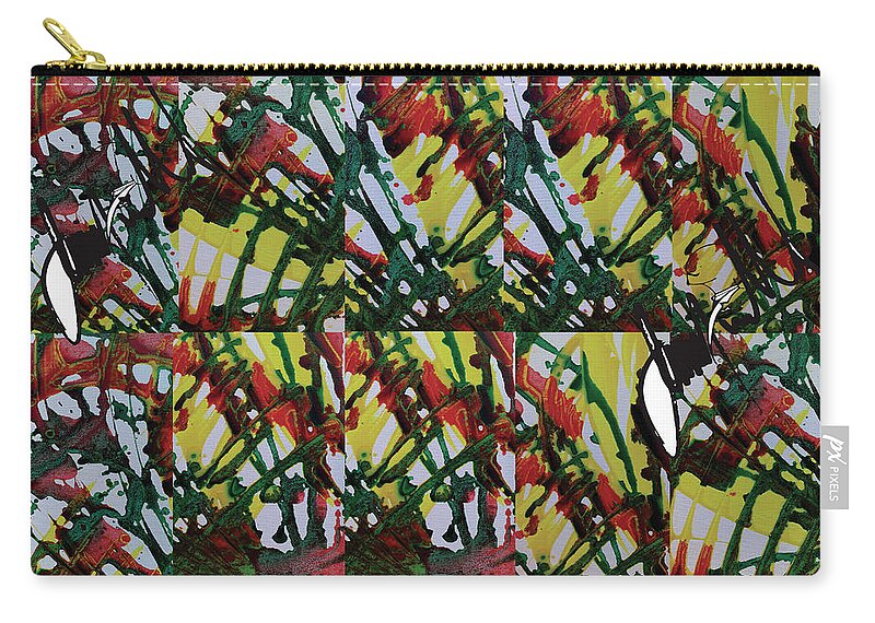 Zip Pouch featuring the digital art Repeat by Jimmy Williams