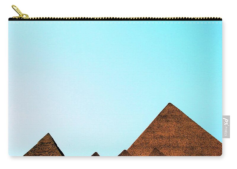 Tranquility Zip Pouch featuring the photograph Replica Of The Great Pyramid Of Giza by Nora Carol Photography