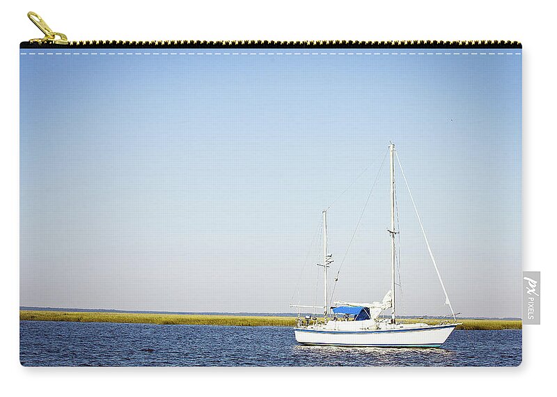 Resting Carry-all Pouch featuring the photograph Resting Sails by Susan Bryant