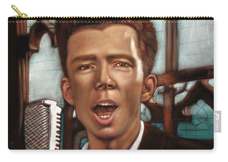 Rick Astley Portrait Rickrolling Rick Roll Never Gonna Give You Up Carry All Pouch For Sale By Argo
