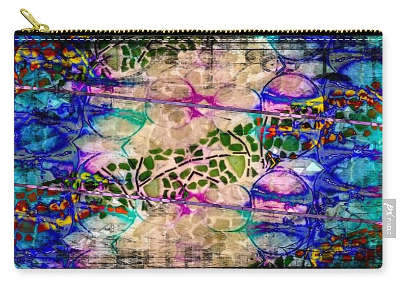 8 Zip Pouch featuring the digital art Right Path 8 by Scott S Baker