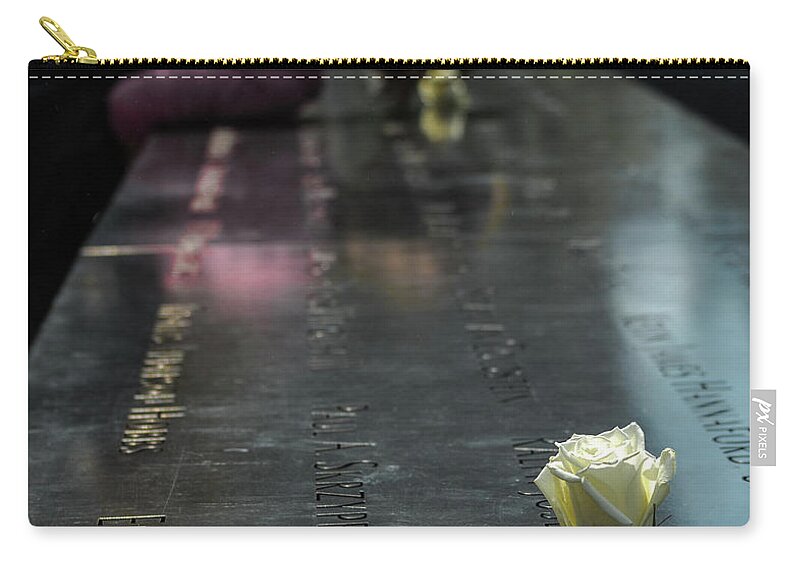 9/11 Zip Pouch featuring the photograph R. I. P. Sweet Brother by Mike Long
