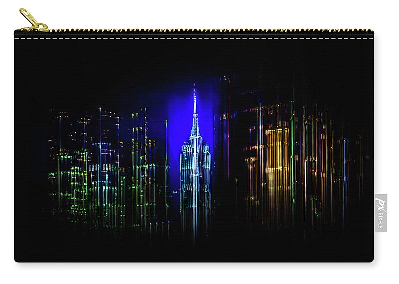 New York City Zip Pouch featuring the photograph Rise Up New York by Az Jackson