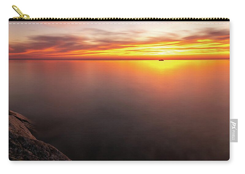 Sun Zip Pouch featuring the photograph Rising by Samantha Kennedy