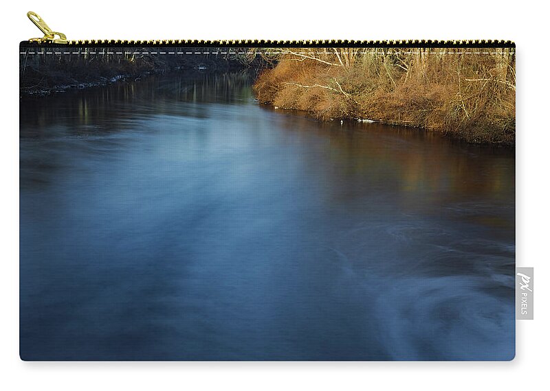 Long Exposure Zip Pouch featuring the photograph River stuck in Time by William Bretton